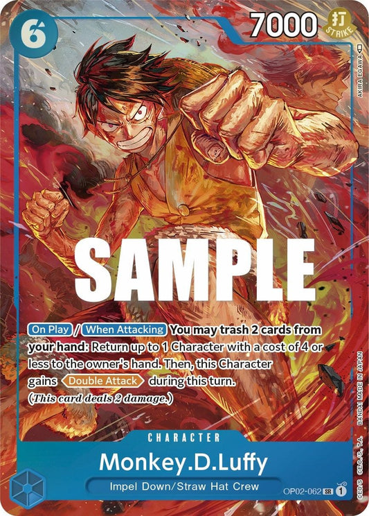 Monkey D Luffy OP02-062 [ Inglese / Giapponese / Francese / Cinese Semplificato ]
