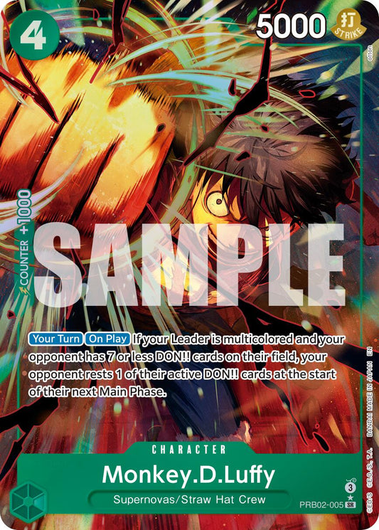 Monkey D Luffy PRB02-005 [ Inglese / Giapponese / Francese / Cinese Semplificato ]