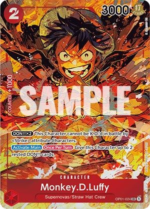Monkey. D. Luffy OP01-024 [ Inglese / Giapponese / Francese / Cinese Semplificato ]