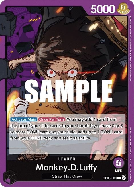 Monkey D Luffy OP05-060 [ Inglese / Giapponese / Francese / Cinese Semplificato ]