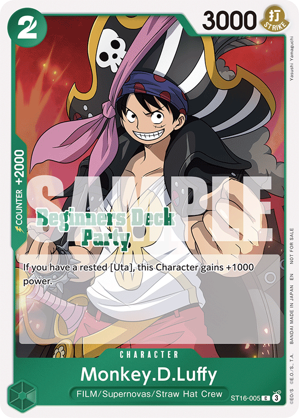 Monkey. D. Luffy ST16-005 [ Inglese / Giapponese / Francese / Cinese Semplificato ]