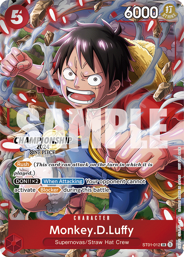Monkey. D. Luffy ST01-012 [ Inglese / Giapponese / Francese / Cinese Semplificato ]
