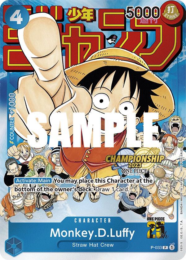 Monkey D Luffy P-033 [ Inglese / Giapponese / Francese / Cinese Semplificato ]