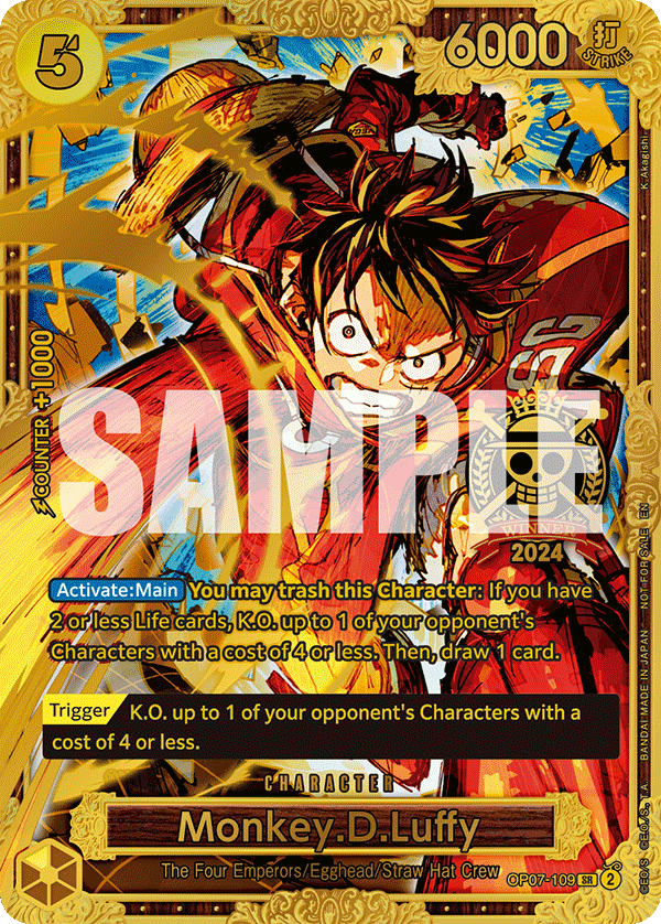 Monkey. D. Luffy OP07-109 [ Inglese / Giapponese / Francese / Cinese Semplificato ]