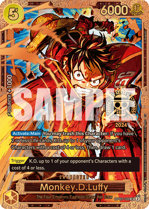 Monkey. D. Luffy OP07-109 [ Inglese / Giapponese / Francese / Cinese Semplificato ]