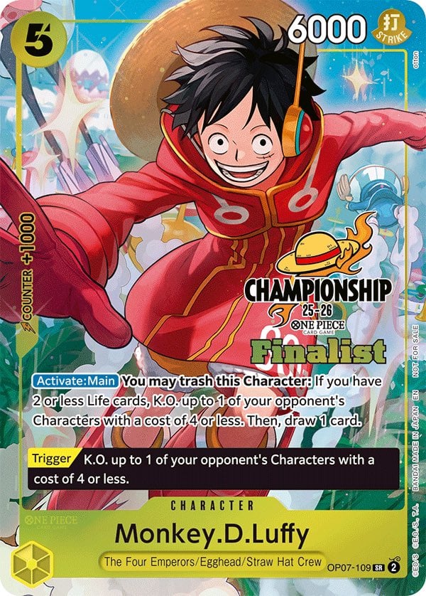 Monkey. D. Luffy OP07-109 [ Inglese / Giapponese / Francese / Cinese Semplificato ]