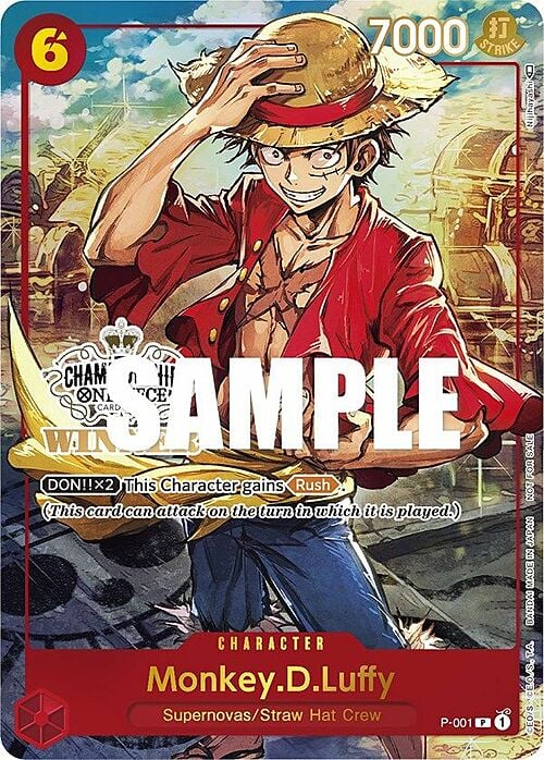 Monkey. D. Luffy P-001 [ Inglese / Giapponese / Francese / Cinese Semplificato ]