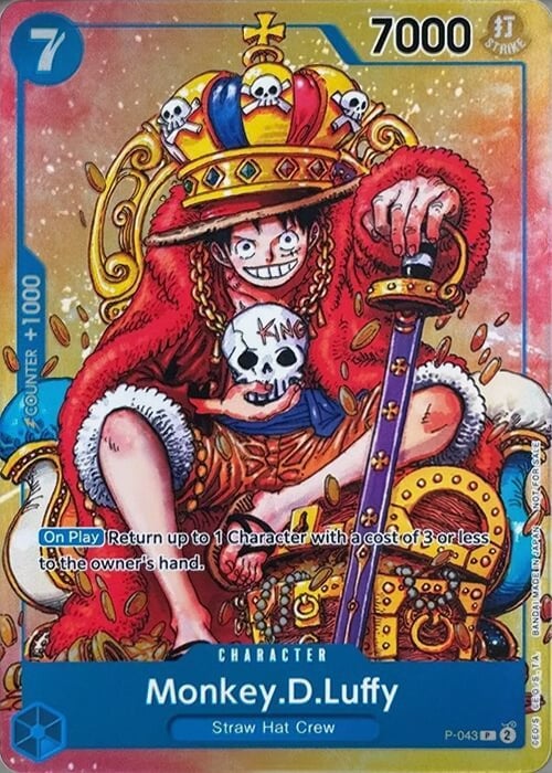 Monkey D Luffy P-043 [ Inglese / Giapponese / Francese / Cinese Semplificato ]