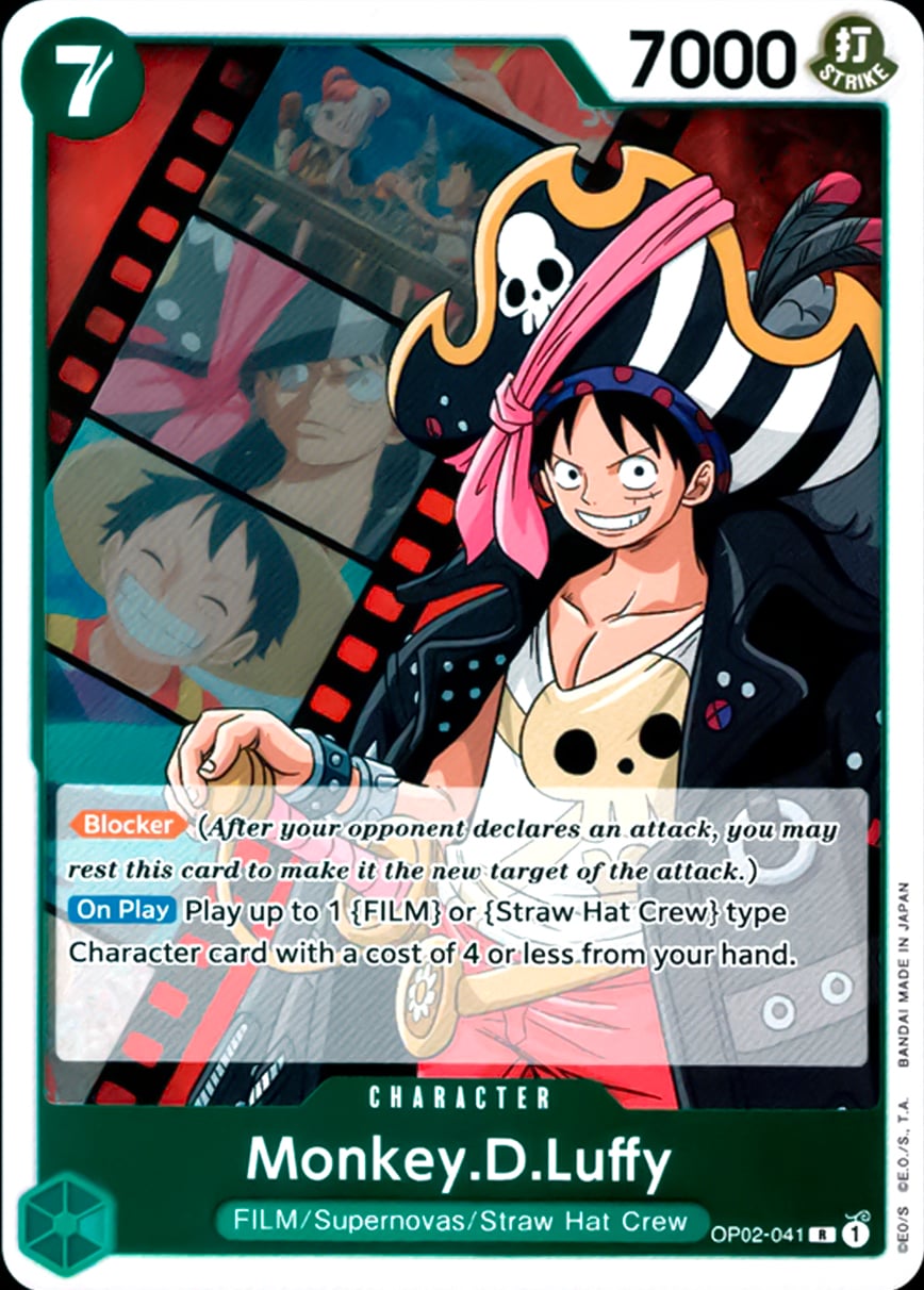 Monkey D Luffy OP02-041 [ Inglese / Giapponese / Francese / Cinese Semplificato ]