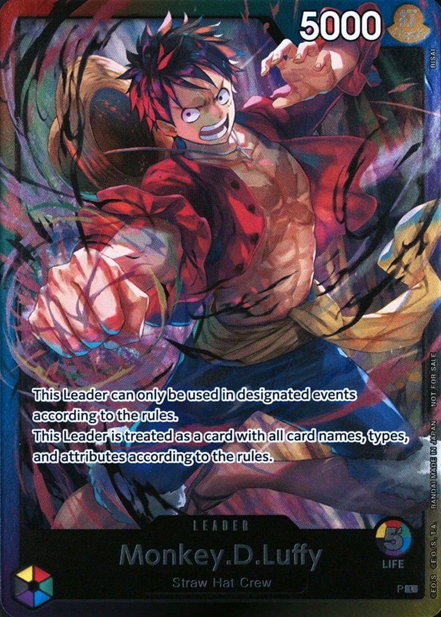 Monkey. D. Luffy 000 STORE TOURNAMENTS PROMOS-000 [ Inglese / Giapponese / Francese / Cinese Semplificato ]