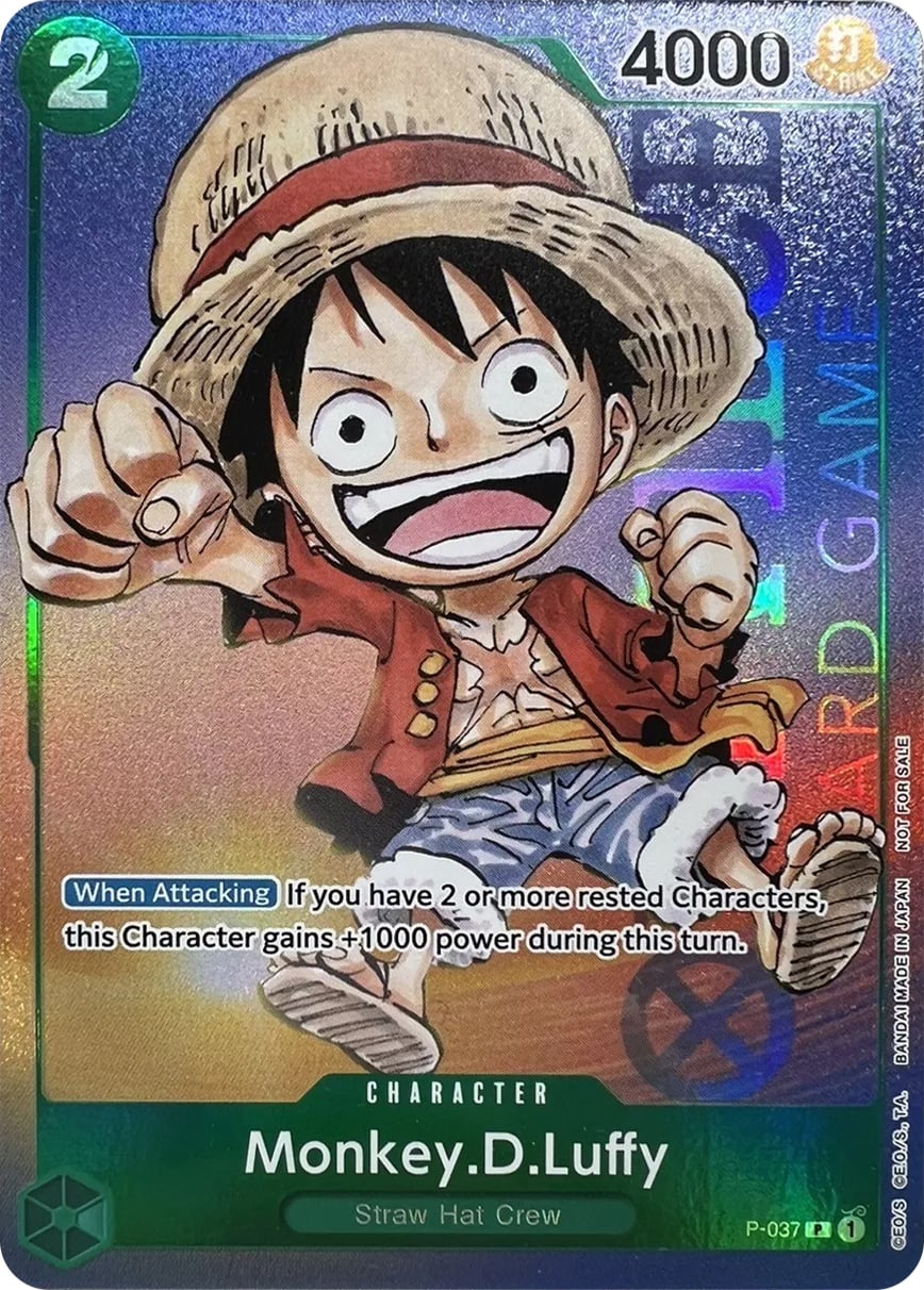 Monkey. D. Luffy P-037 [ Inglese / Giapponese / Francese / Cinese Semplificato ]