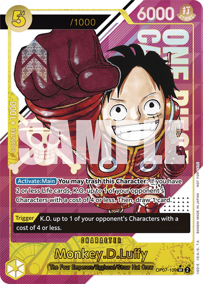 Monkey D Luffy OP07-109 [ Inglese / Giapponese / Francese / Cinese Semplificato ]