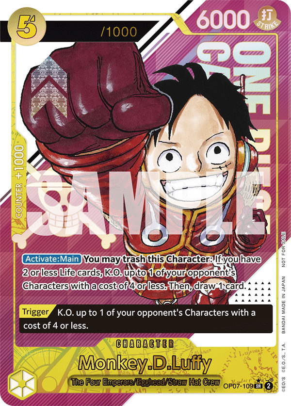 Monkey. D. Luffy OP07-109 [ Inglese / Giapponese / Francese / Cinese Semplificato ]