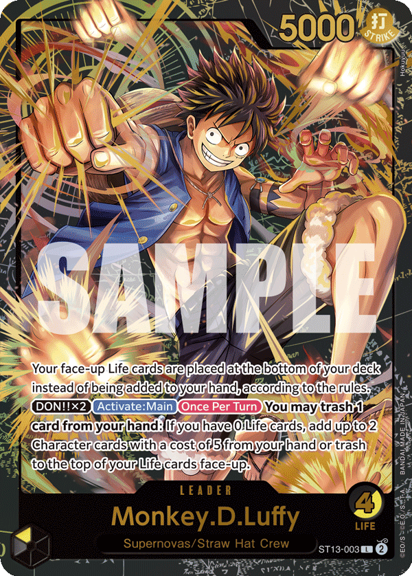 Monkey. D. Luffy ST13-003 [ Inglese / Giapponese / Francese / Cinese Semplificato ]