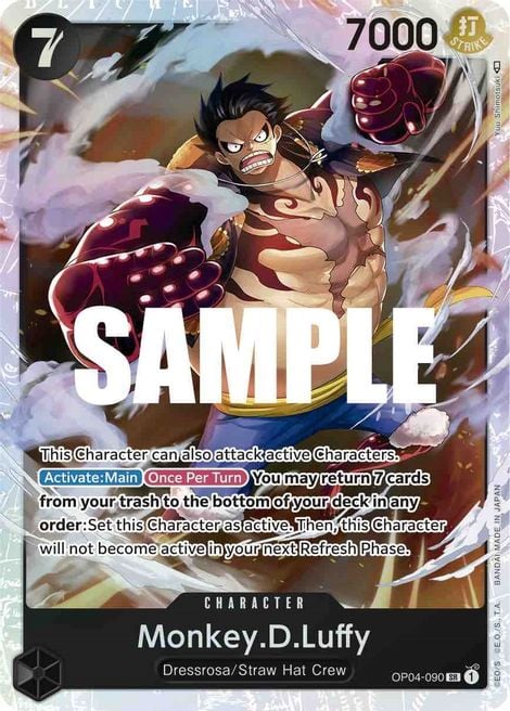 Monkey. D. Luffy OP04-090 [ Inglese / Giapponese / Francese / Cinese Semplificato ]