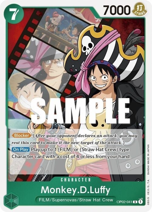 Monkey. D. Luffy OP02-041 [ Inglese / Giapponese / Francese / Cinese Semplificato ]
