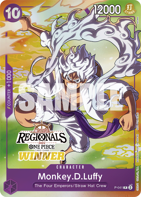 Monkey D Luffy P-041 [ Inglese / Giapponese / Francese / Cinese Semplificato ]