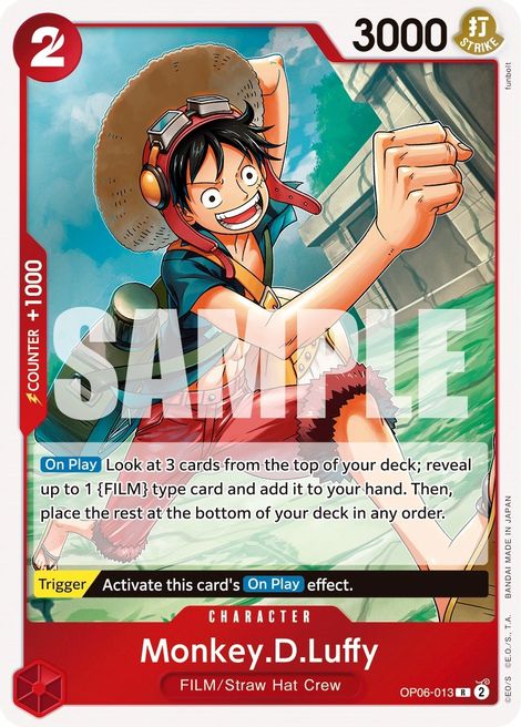 Monkey D Luffy OP06-013 [ Inglese / Giapponese / Francese / Cinese Semplificato ]