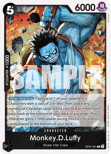 Monkey. D. Luffy OP07-091 [ Inglese / Giapponese / Francese / Cinese Semplificato ]