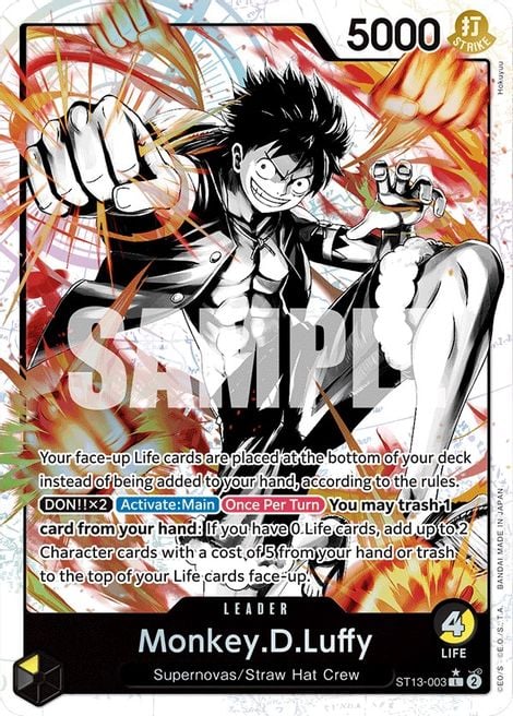 Monkey D Luffy ST13-003 [ Inglese / Giapponese / Francese / Cinese Semplificato ]