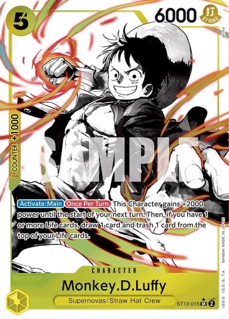 Monkey D Luffy ST13-015 [ Inglese / Giapponese / Francese / Cinese Semplificato ]