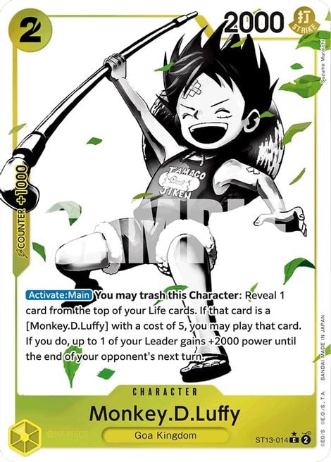 Monkey. D. Luffy ST13-014 [ Inglese / Giapponese / Francese / Cinese Semplificato ]