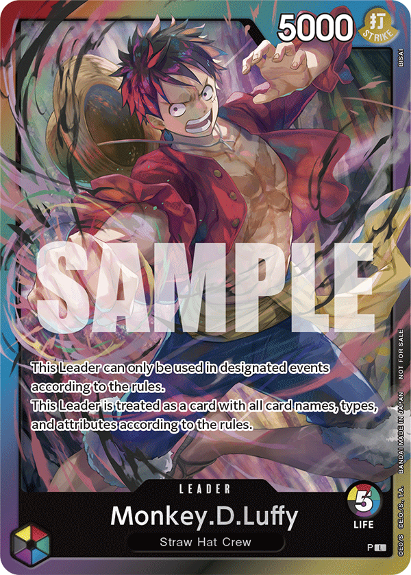 Monkey D Luffy 000 STORE TOURNAMENTS PROMOS-000 [ Inglese / Giapponese / Francese / Cinese Semplificato ]