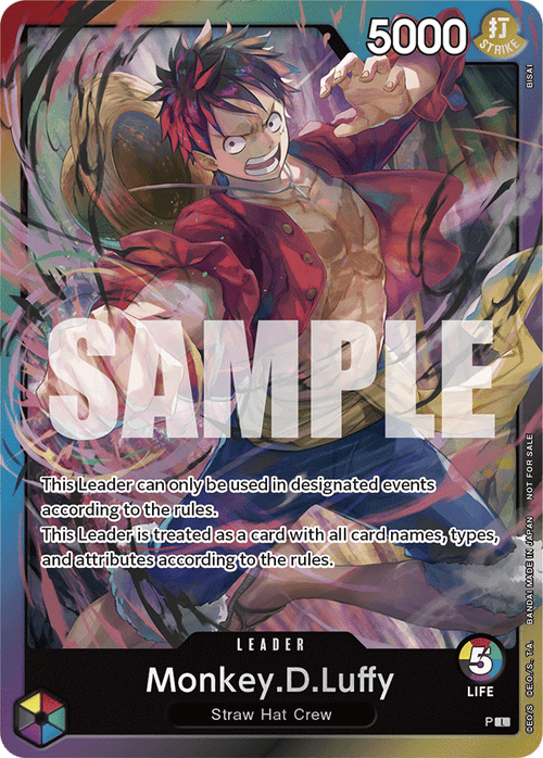Monkey. D. Luffy 000 STORE TOURNAMENTS PROMOS-000 [ Inglese / Giapponese / Francese / Cinese Semplificato ]
