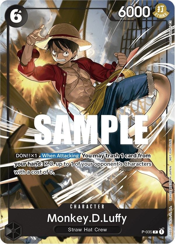 Monkey D Luffy P-035 [ Inglese / Giapponese / Francese / Cinese Semplificato ]