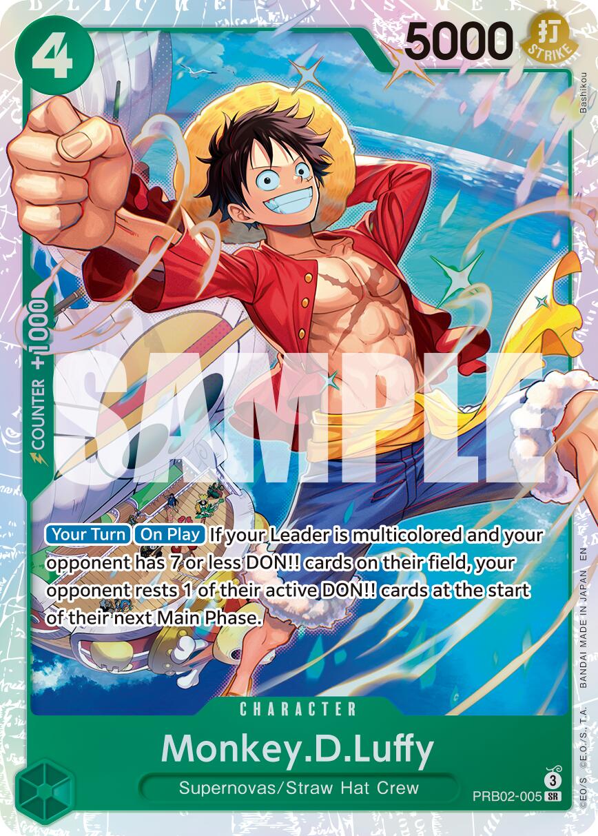 Monkey D Luffy PRB02-005 [ Inglese / Giapponese ]