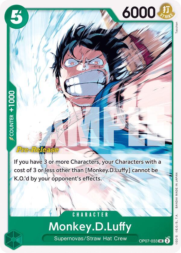 Monkey D Luffy OP07-033 [ Inglese / Giapponese / Francese / Cinese Semplificato ]