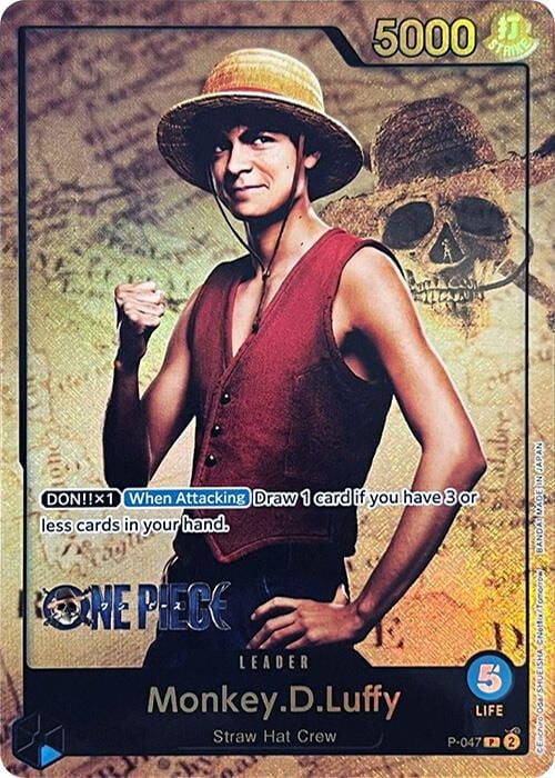 Monkey D Luffy P-047 [ Inglese / Giapponese / Francese / Cinese Semplificato ]
