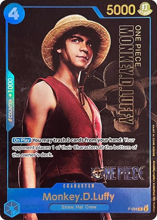 Monkey. D. Luffy P-055 [ Inglese / Giapponese / Francese / Cinese Semplificato ]