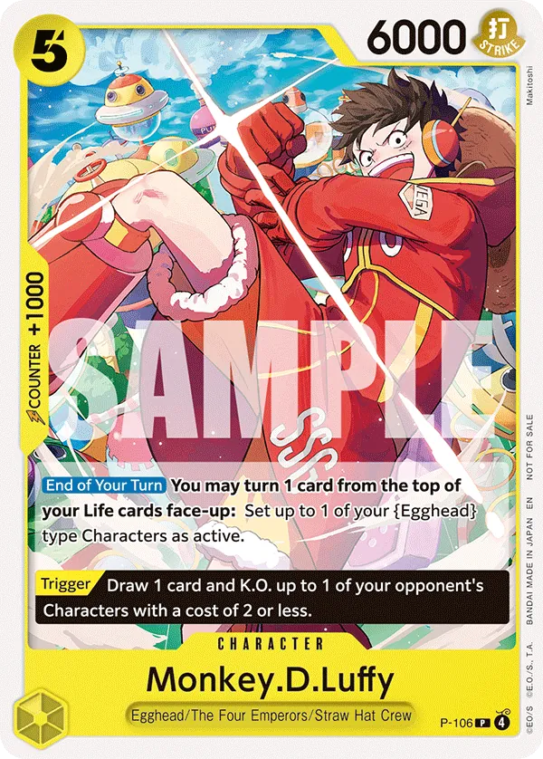 Monkey D Luffy P-106 [ Inglese / Giapponese ]
