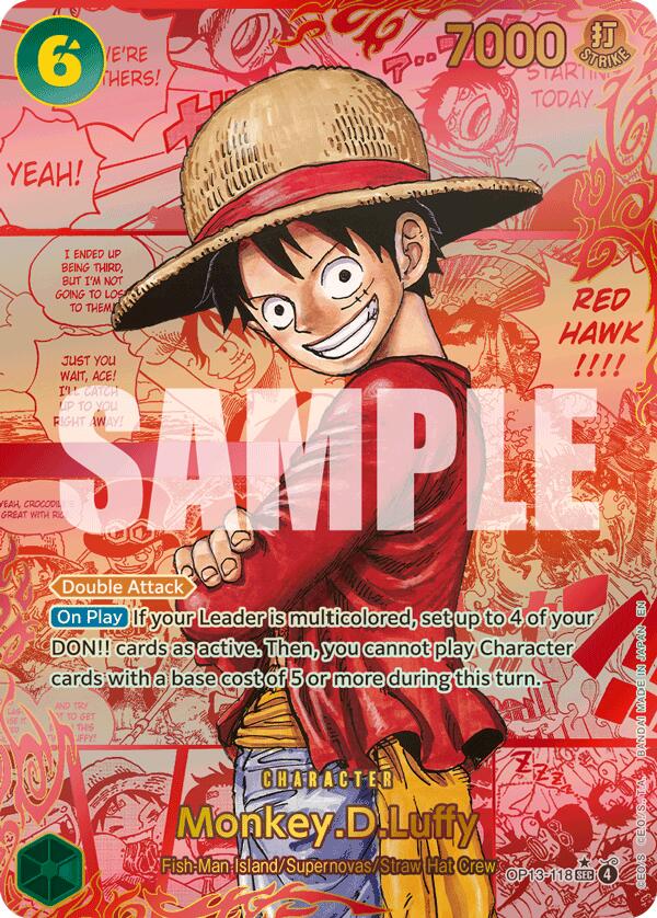 Monkey. D. Luffy OP13-118 [ Inglese / Giapponese / Francese / Cinese Semplificato ]