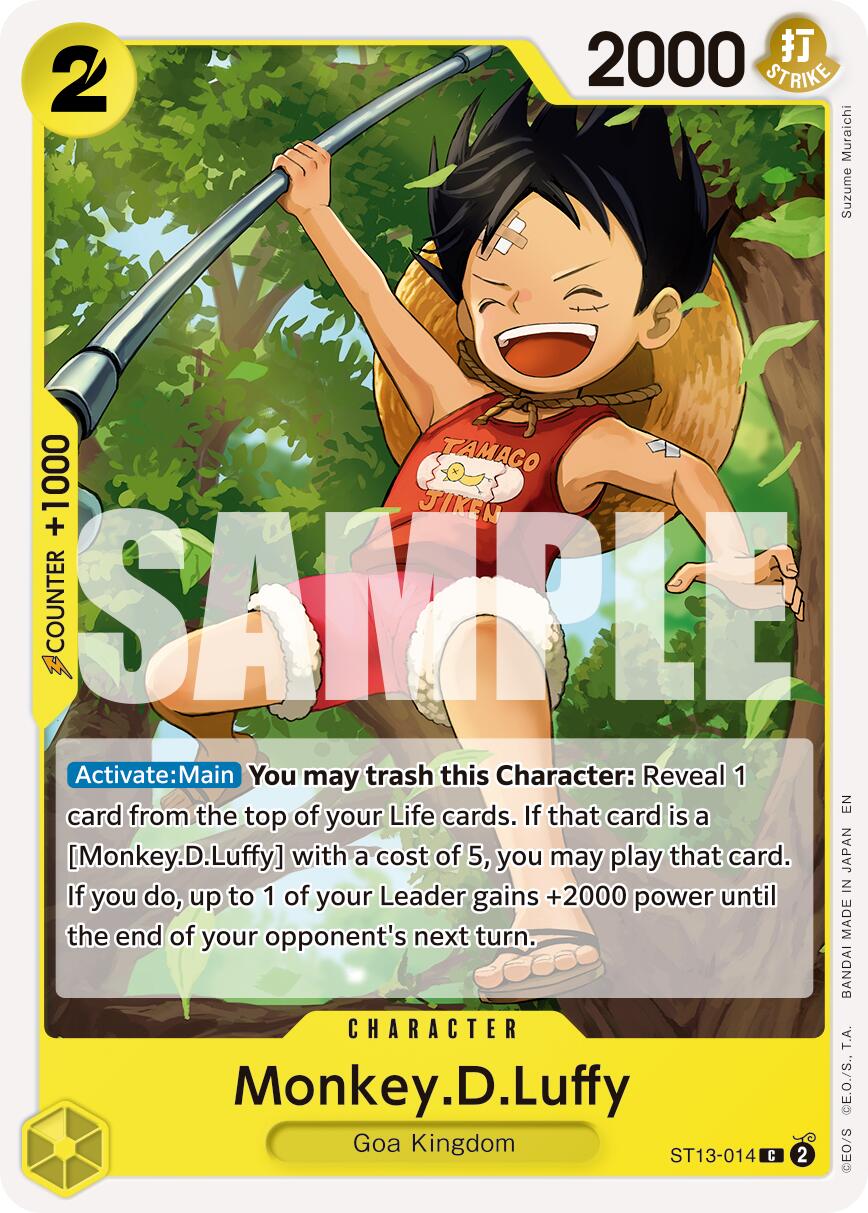 Monkey D Luffy ST13-014 [ Inglese / Giapponese / Francese / Cinese Semplificato ]