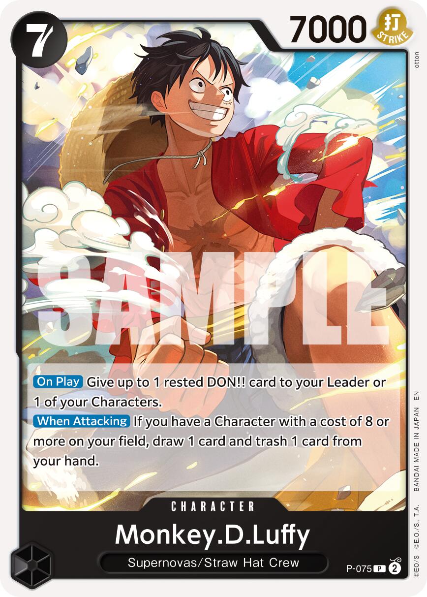Monkey D Luffy P-075 [ Inglese / Giapponese / Francese / Cinese Semplificato ]