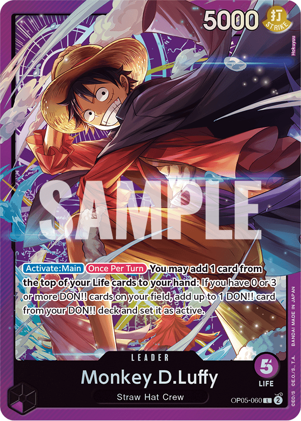 Monkey D Luffy OP05-060 [ Inglese / Giapponese / Francese / Cinese Semplificato ]