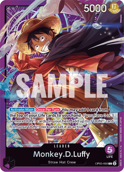 Monkey D Luffy OP05-060 [ Inglese / Giapponese / Francese / Cinese Semplificato ]