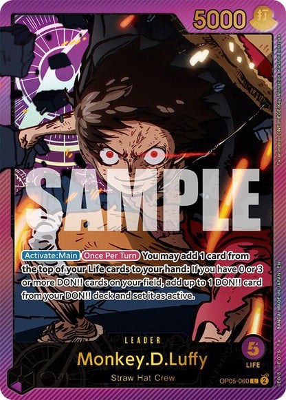 Monkey D Luffy OP05-060 [ Inglese / Giapponese / Francese / Cinese Semplificato ]