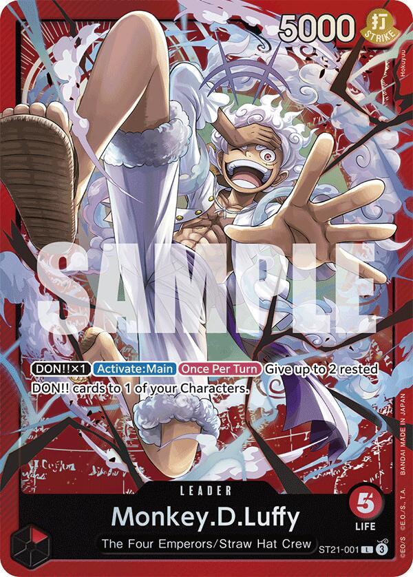 Monkey D Luffy ST21-001 [ Inglese / Giapponese / Francese / Cinese Semplificato ]