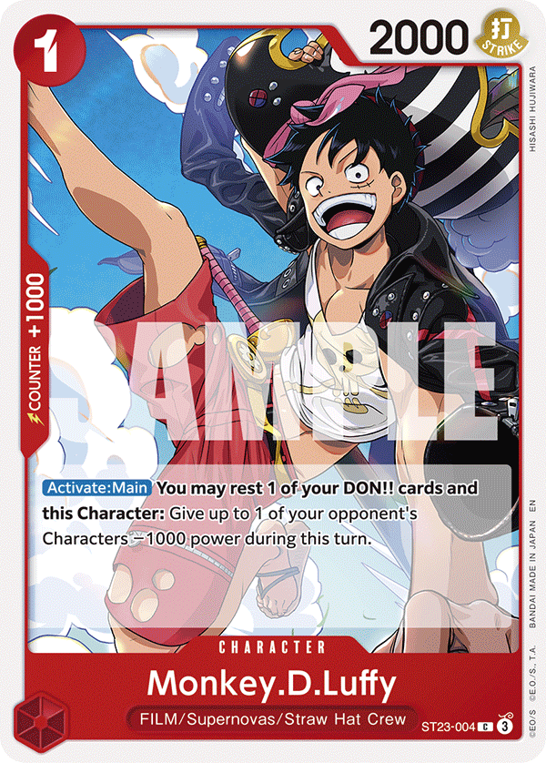 Monkey D Luffy ST23-004 [ Inglese / Giapponese / Francese / Cinese Semplificato ]