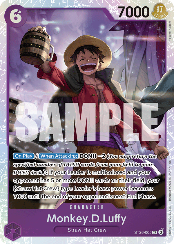 Monkey D Luffy ST26-005 [ Inglese / Giapponese / Francese / Cinese Semplificato ]