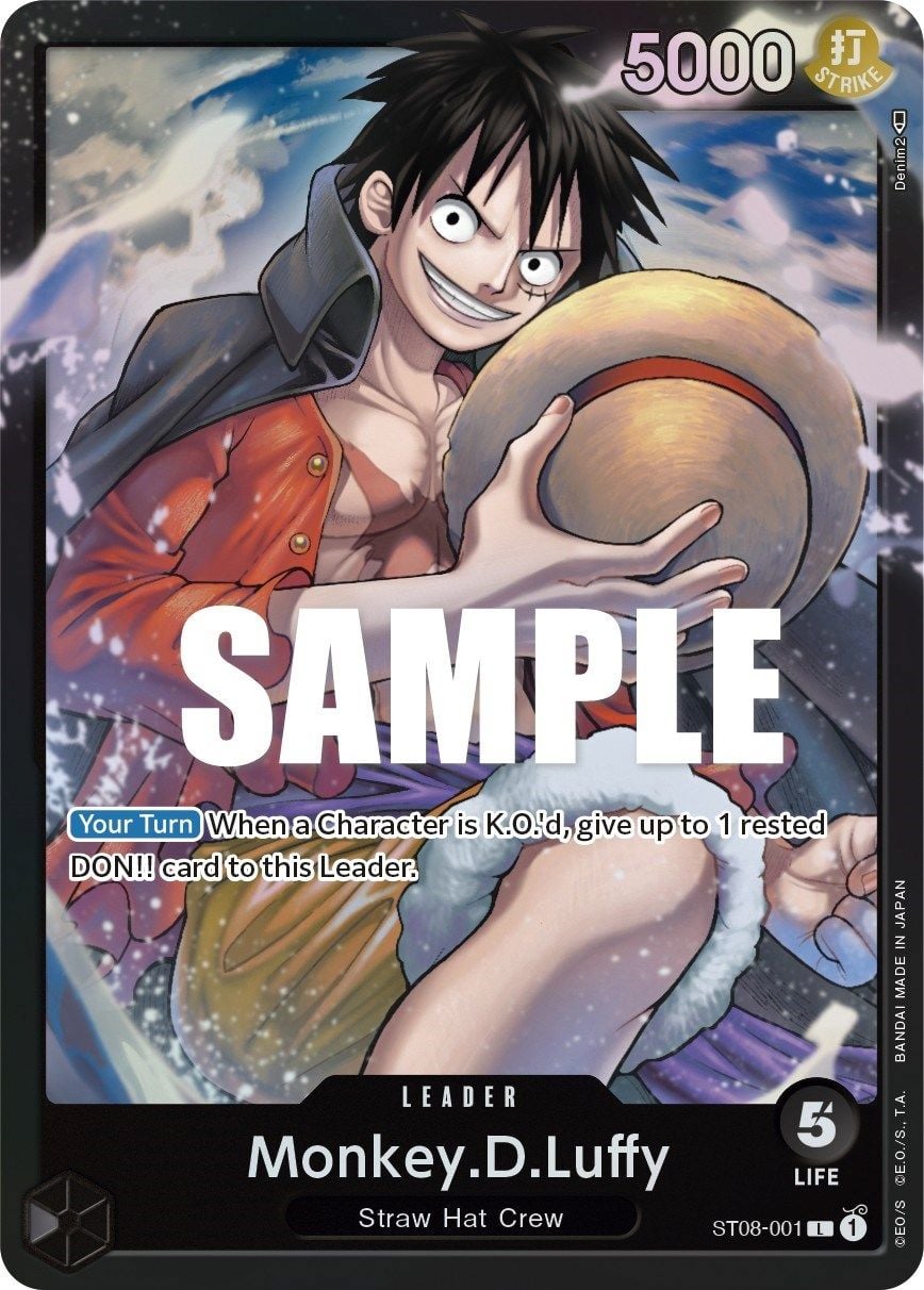 Monkey D Luffy ST08-001 [ Inglese / Giapponese / Francese / Cinese Semplificato ]