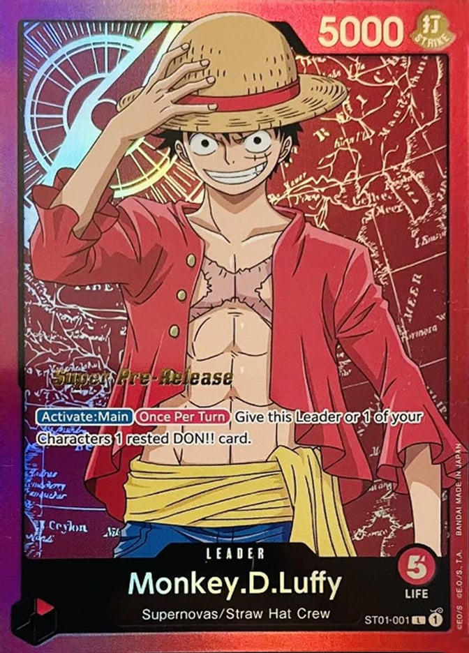 Monkey. D. Luffy ST01-001 [ Inglese / Giapponese / Francese / Cinese Semplificato ]