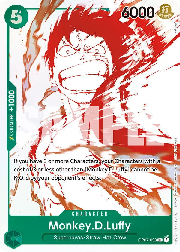 Monkey. D. Luffy OP07-091 [ Inglese / Giapponese / Francese / Cinese Semplificato ]