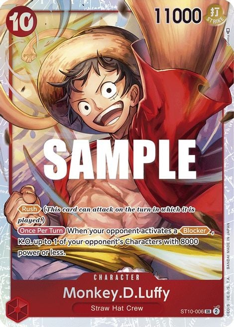 Monkey D Luffy ST10-006 [ Inglese / Giapponese / Francese / Cinese Semplificato ]