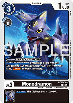 Monodramon BT23-049 [ Inglese / Giapponese ]