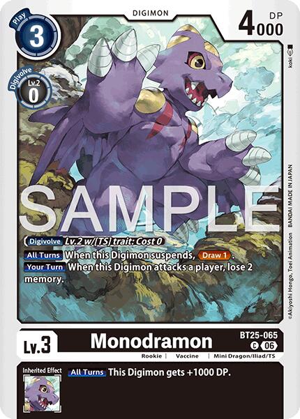 Monodramon BT25-065 [ Inglese / Giapponese ]