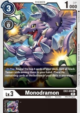 Monodramon EX2-030 [ Inglese / Giapponese ]
